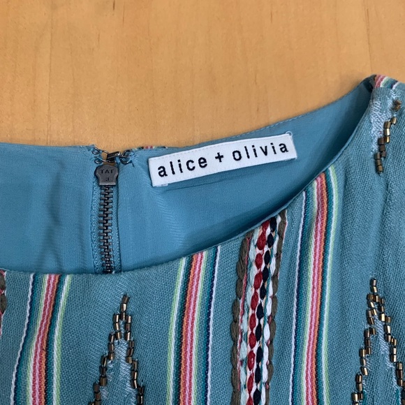 Alice + Olivia, Clyde shift dress, multicolored and beaded - Picture 2 of 10